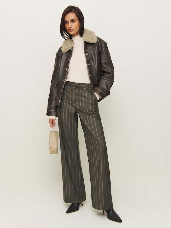 Carter Mid Rise Pant - Harvest Stripe